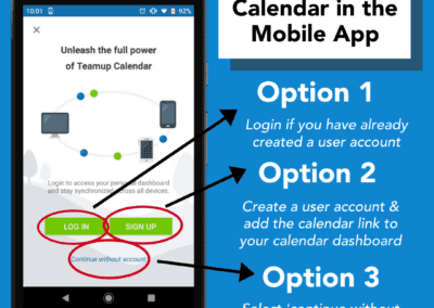 How to access your Teamup calendar in the Teamup mobile app