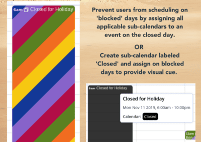 Block out a specific day on your Teamup calendar