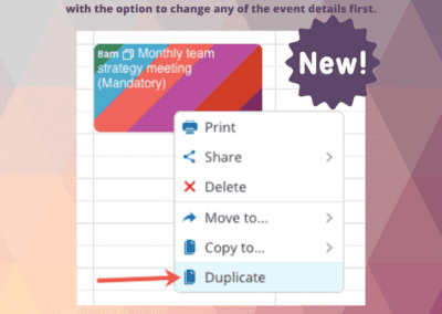 How to duplicate an event on your Teamup calendar