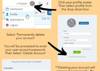 How to delete a user account
