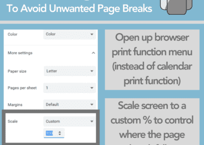 Printing tip for Teamup calendar to avoid unwanted page breaks