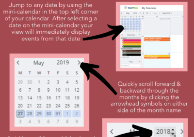 How to Use the Mini Calendar or Jump to Any Calendar Date